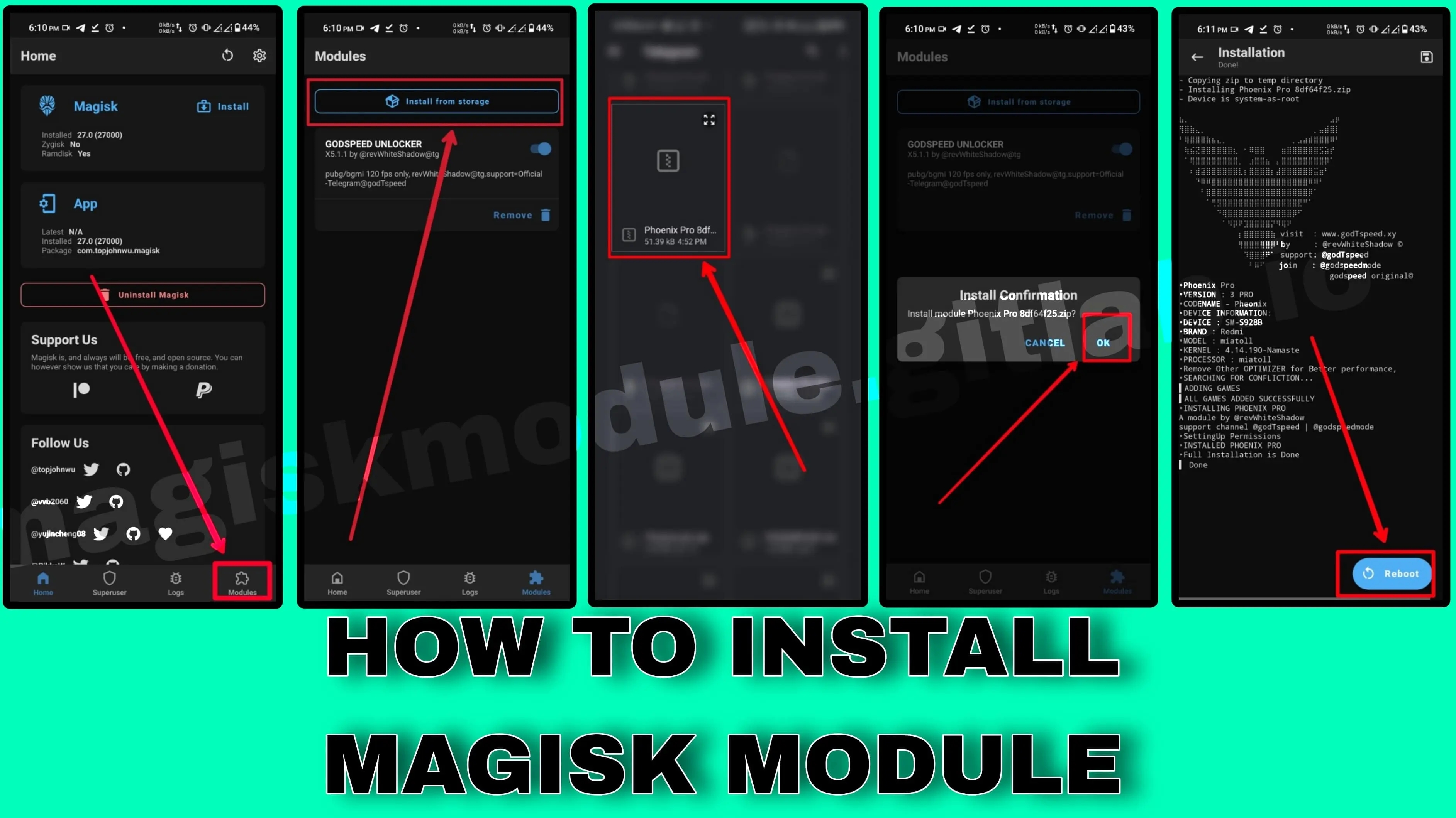 Magisk Module Installation Step 1: Download the Module