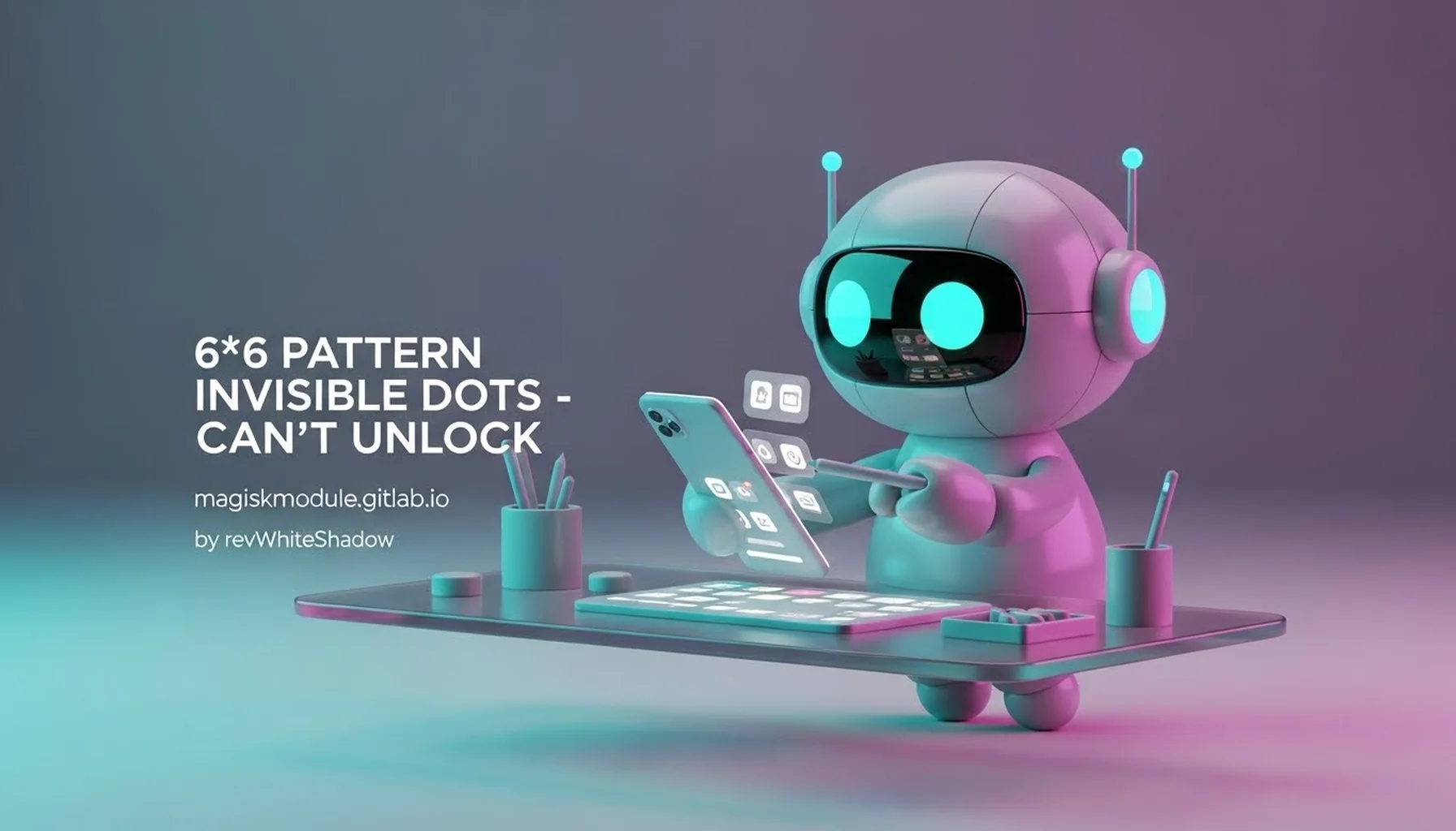 6×6 PATTERN INVISIBLE DOTS - CAN&rsquo;T UNLOCK
