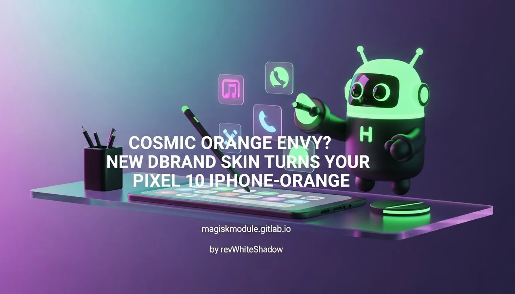 COSMIC ORANGE ENVY? NEW DBRAND SKIN TURNS YOUR PIXEL 10 IPHONE-ORANGE