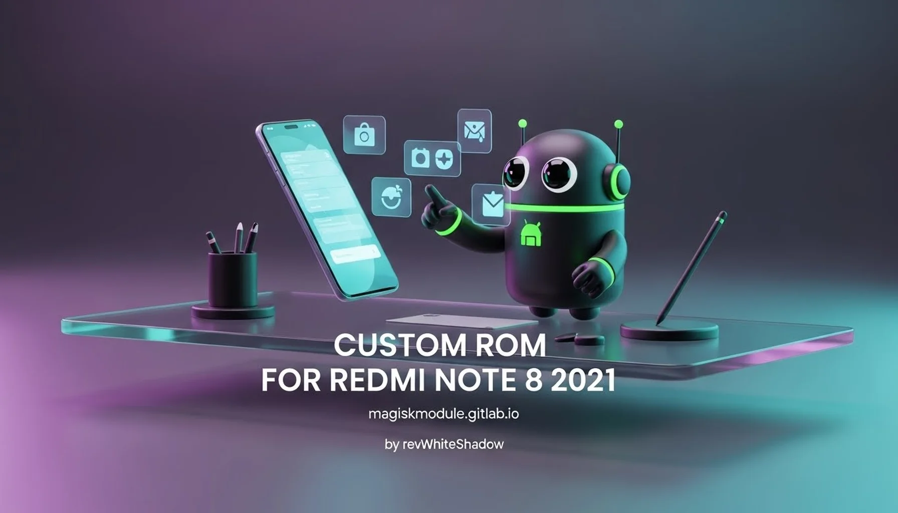 CUSTOM ROM FOR REDMI NOTE 8 2021