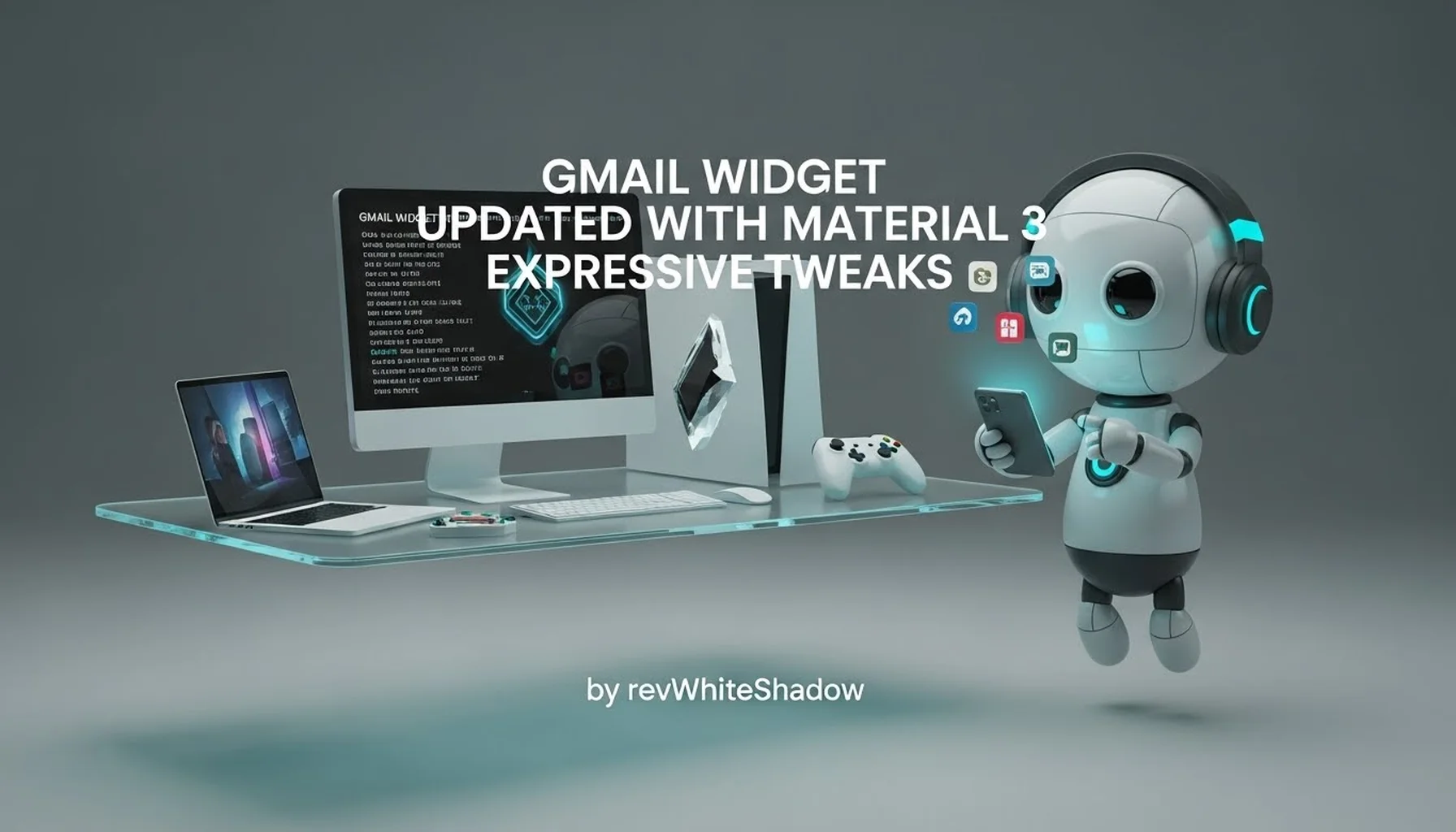 GMAIL WIDGET UPDATED WITH MATERIAL 3 EXPRESSIVE TWEAKS
