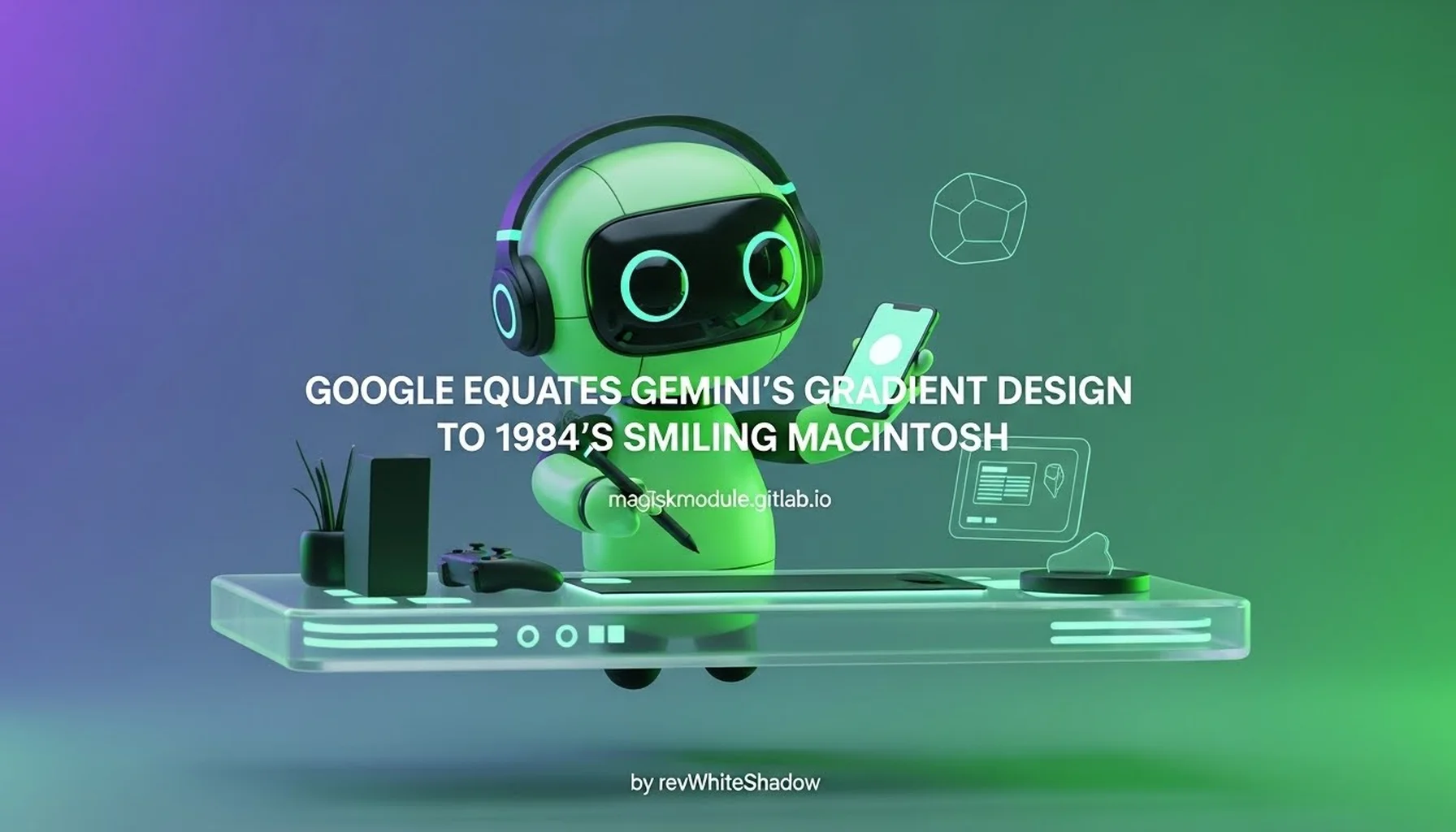 GOOGLE EQUATES GEMINI&rsquo;S GRADIENT DESIGN TO 1984&rsquo;S SMILING MACINTOSH