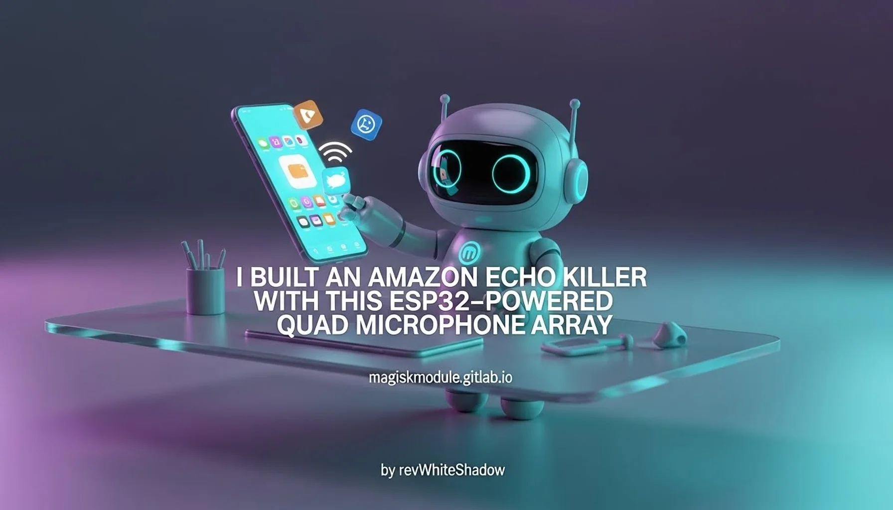 I BUILT AN AMAZON ECHO KILLER WITH THIS ESP32-POWERED QUAD MICROPHONE ARRAY