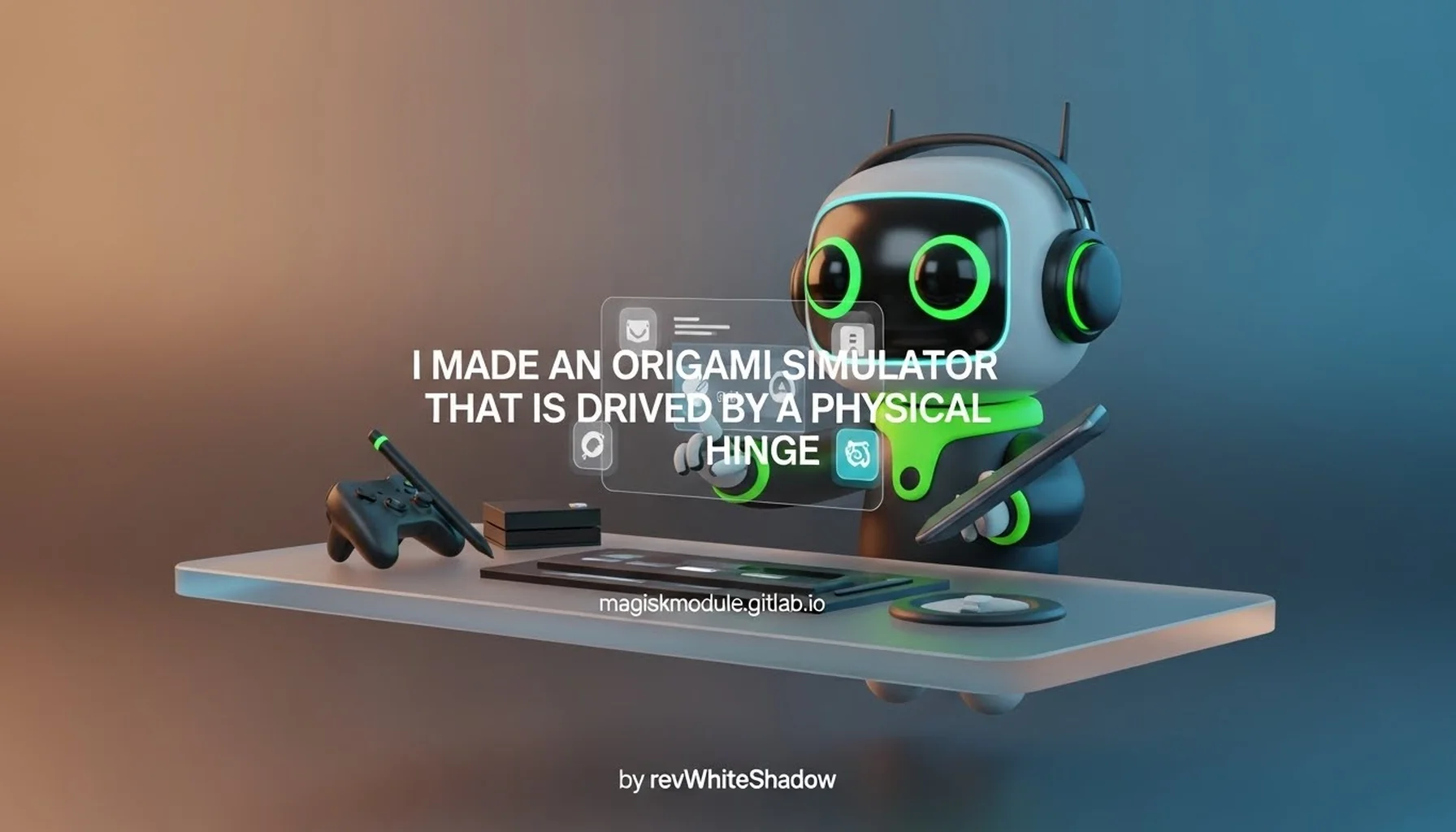 I MADE AN ORIGAMI SIMULATOR THAT IS DRIVEN BY A PHYSICAL HINGE