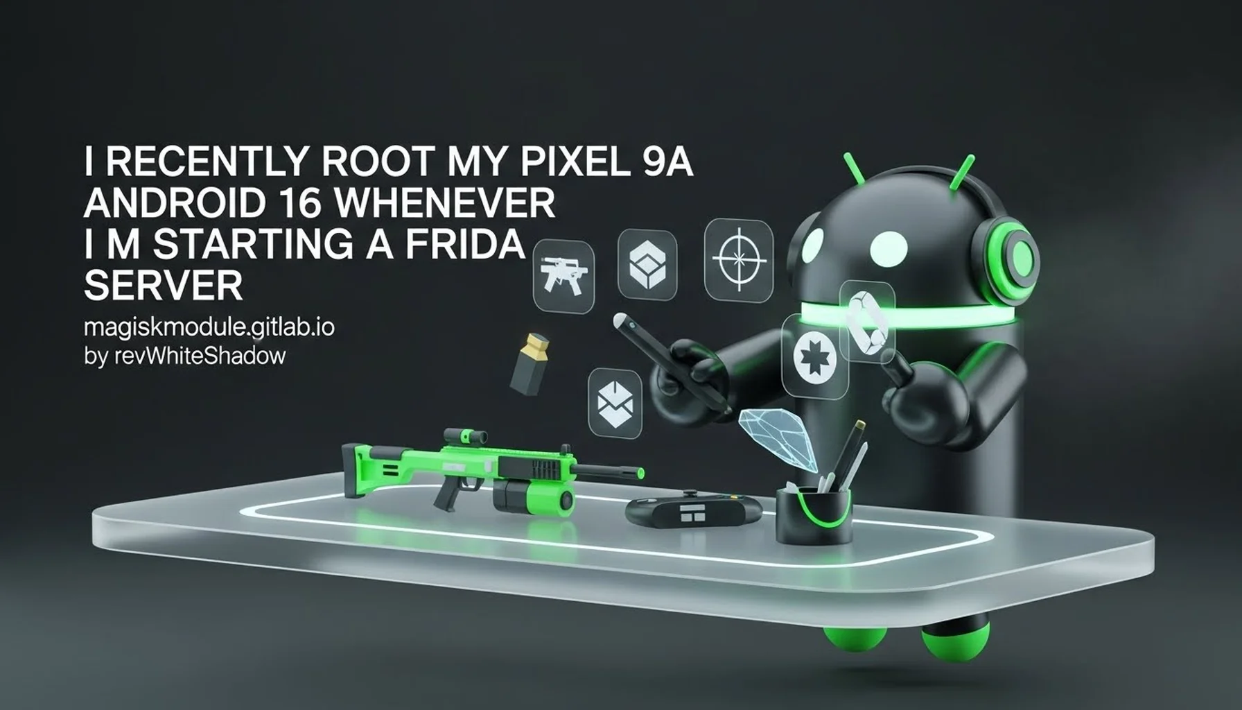 I RECENTLY ROOT MY PIXEL 9A ANDROID 16 WHENEVER I M STARTING A FRIDA SERVER