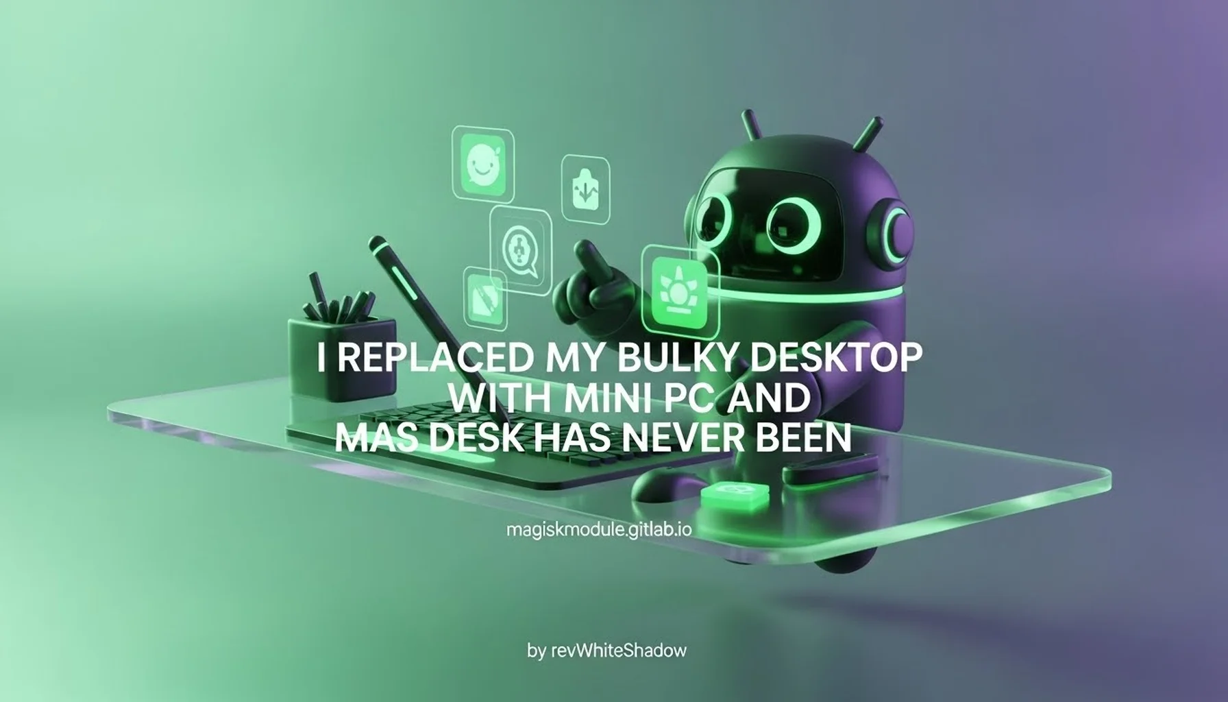 I REPLACED MY BULKY DESKTOP WITH A MINI PC AND MY DESK HAS NEVER BEEN