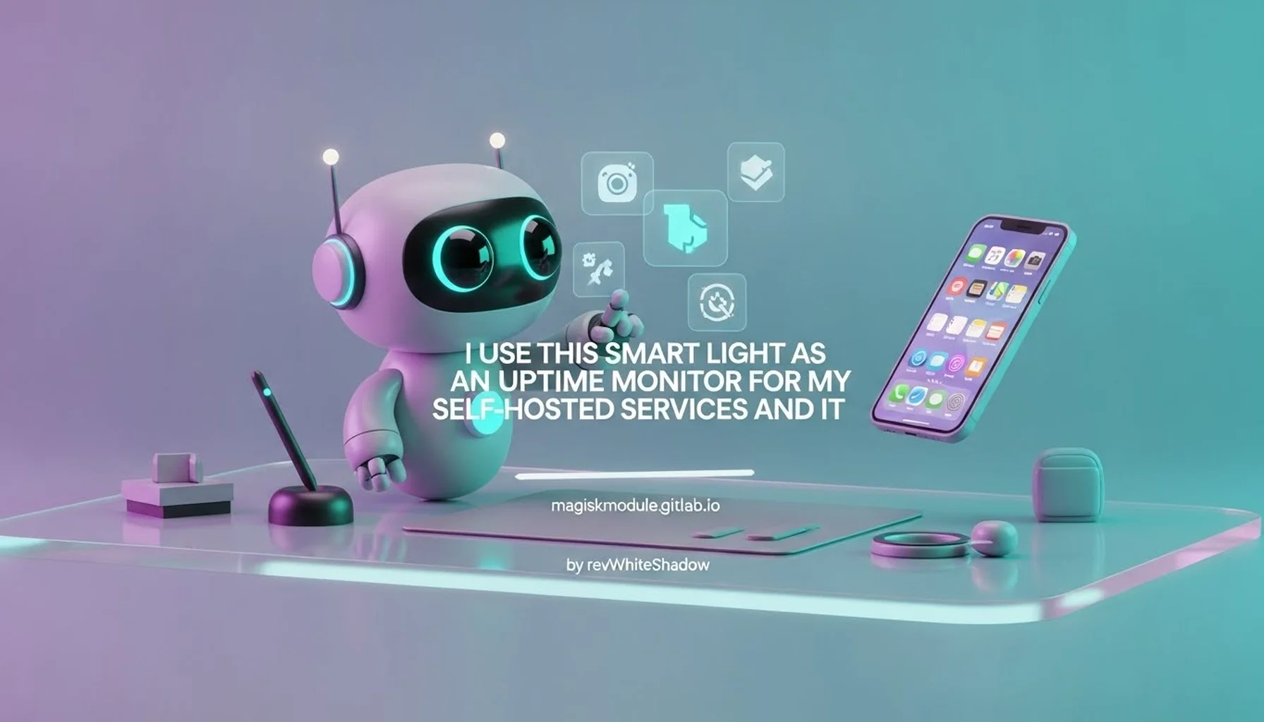 I USE THIS SMART LIGHT AS AN UPTIME MONITOR FOR MY SELF-HOSTED SERVICES AND IT