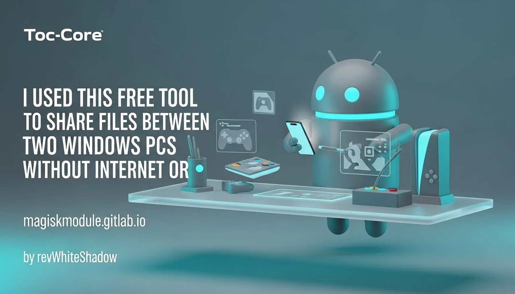 I USED THIS FREE TOOL TO SHARE FILES BETWEEN TWO WINDOWS PCS WITHOUT INTERNET OR