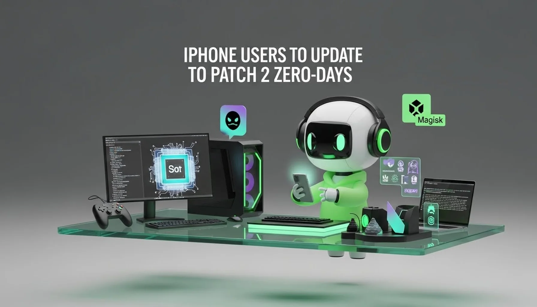 IPHONE USERS URGED TO UPDATE TO PATCH 2 ZERO-DAYS