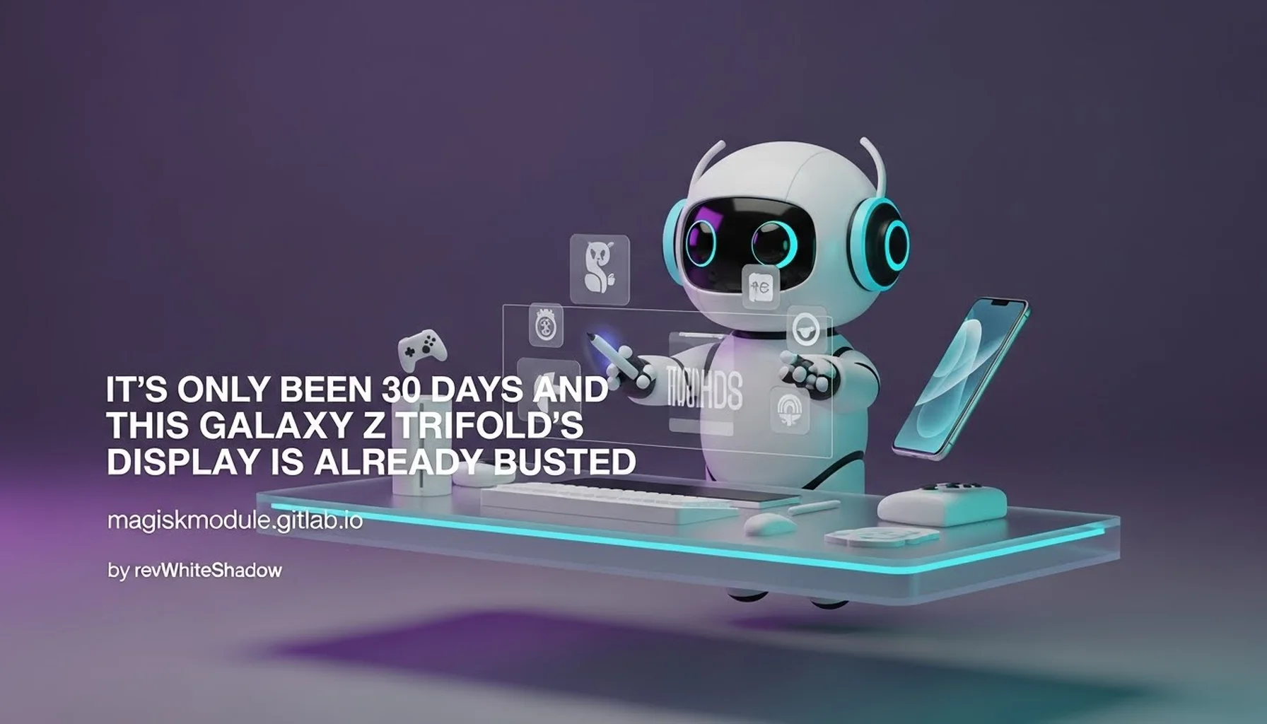 IT&rsquo;S ONLY BEEN 30 DAYS AND THIS GALAXY Z TRIFOLD&rsquo;S DISPLAY IS ALREADY BUSTED