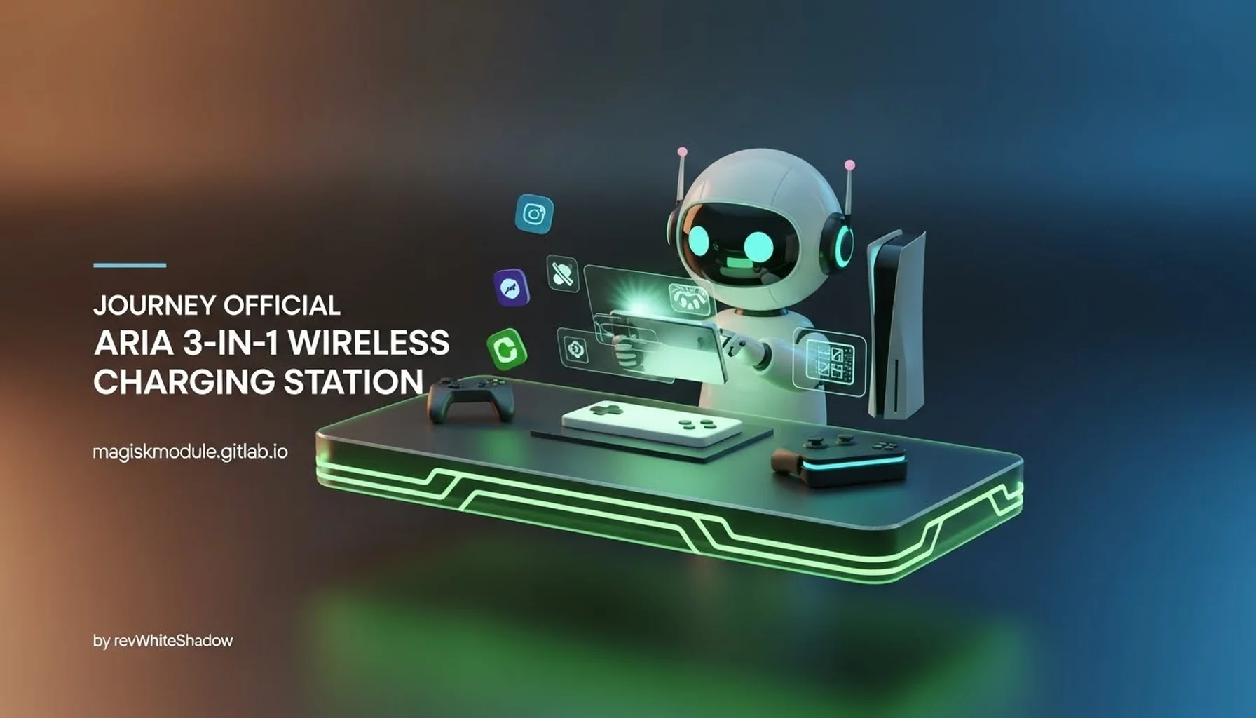 JOURNEY OFFICIAL ARIA 3-IN-1 WIRELESS CHARGING STATION