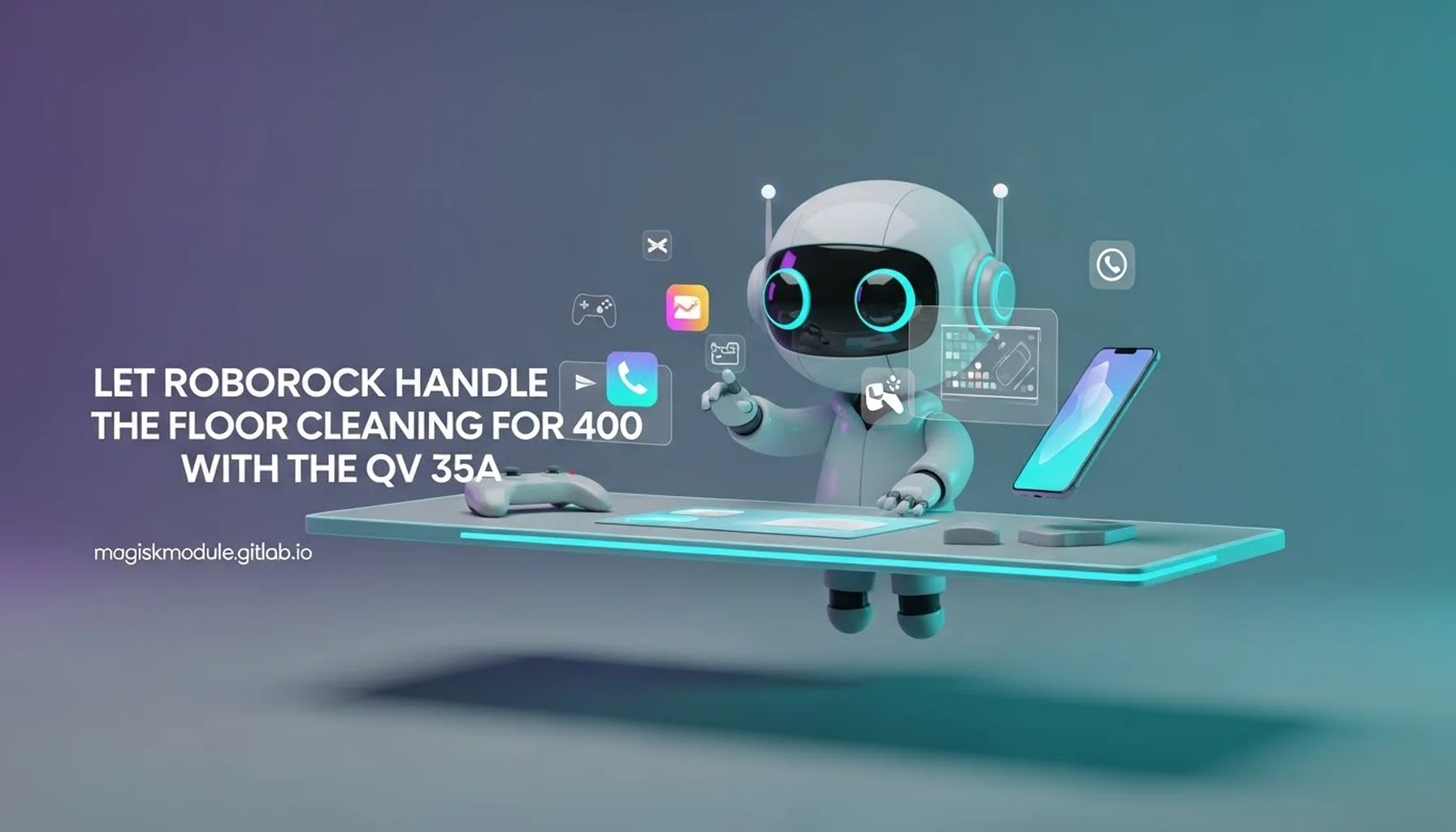 LET ROBOROCK HANDLE THE FLOOR CLEANING FOR 400 WITH THE QV 35A