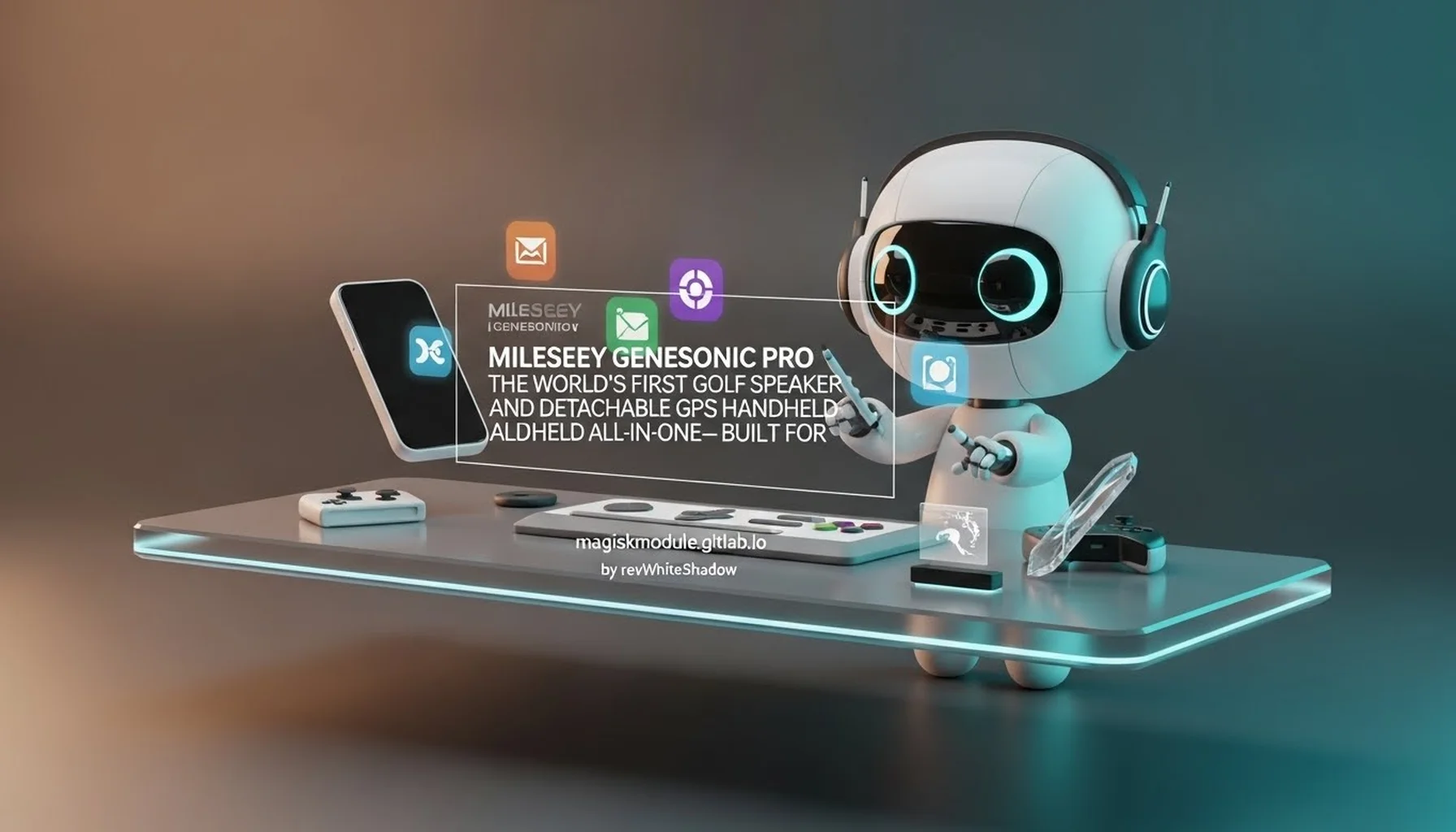 MILESEEY GENESONIC PRO THE WORLD&rsquo;S FIRST GOLF SPEAKER AND DETACHABLE GPS HANDHELD ALL-IN-ONE— BUILT FOR