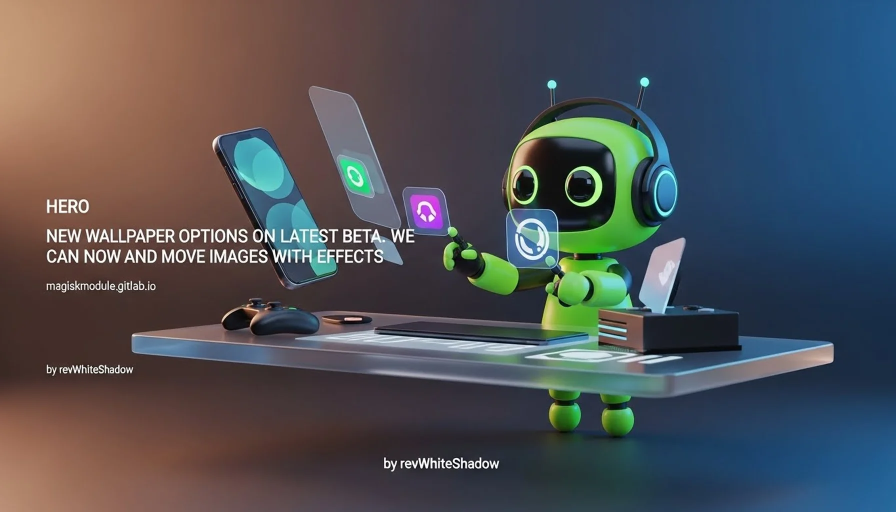 NEW WALLPAPER OPTIONS ON LATEST BETA. WE CAN NOW ZOOM AND MOVE IMAGES WITH EFFECTS
