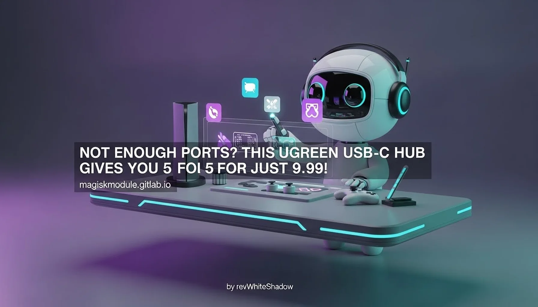 NOT ENOUGH PORTS? THIS UGREEN USB-C HUB GIVES YOU 5 FOR JUST 9.99!