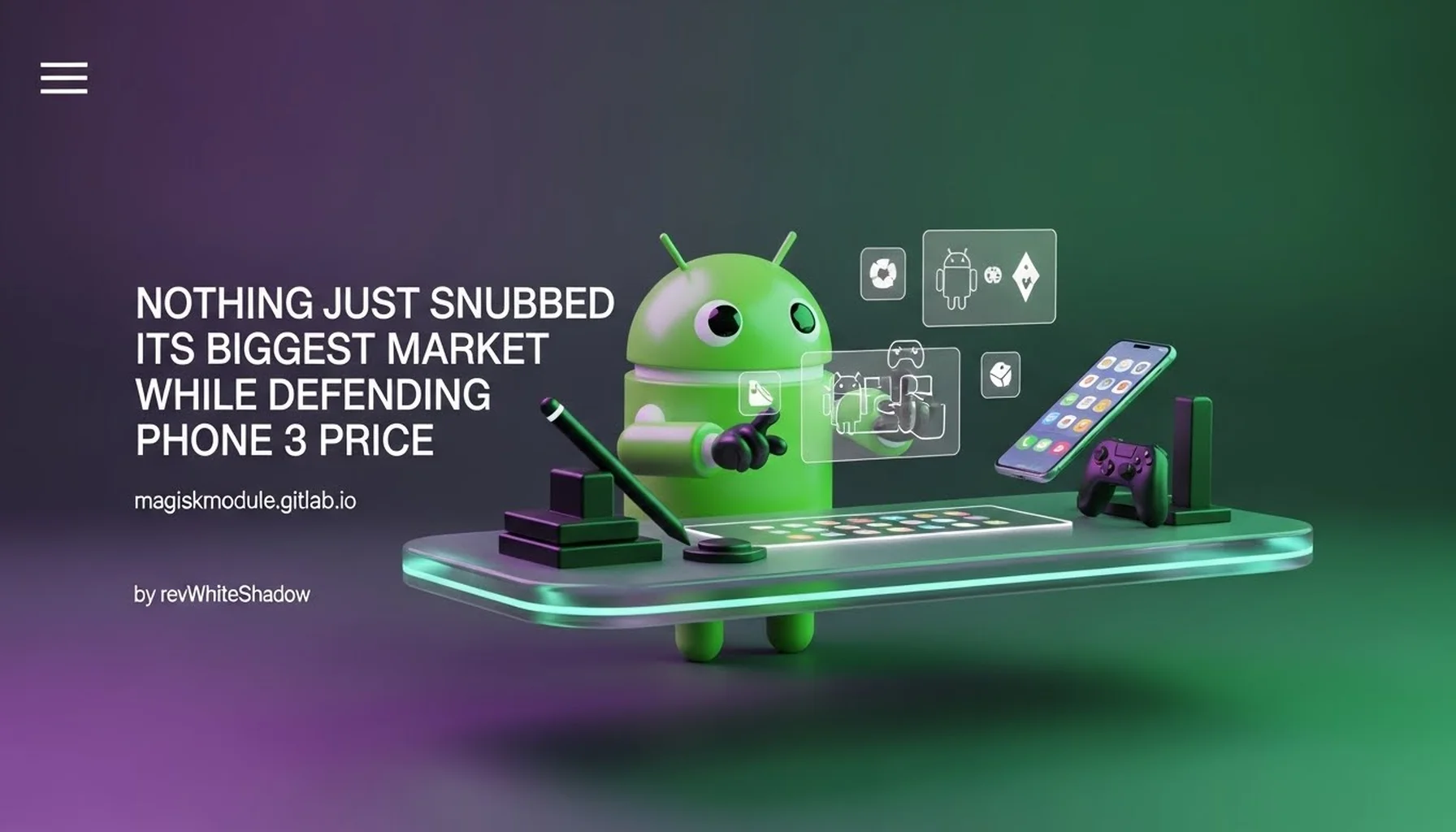 NOTHING JUST SNUBBED ITS BIGGEST MARKET WHILE DEFENDING PHONE 3 PRICE