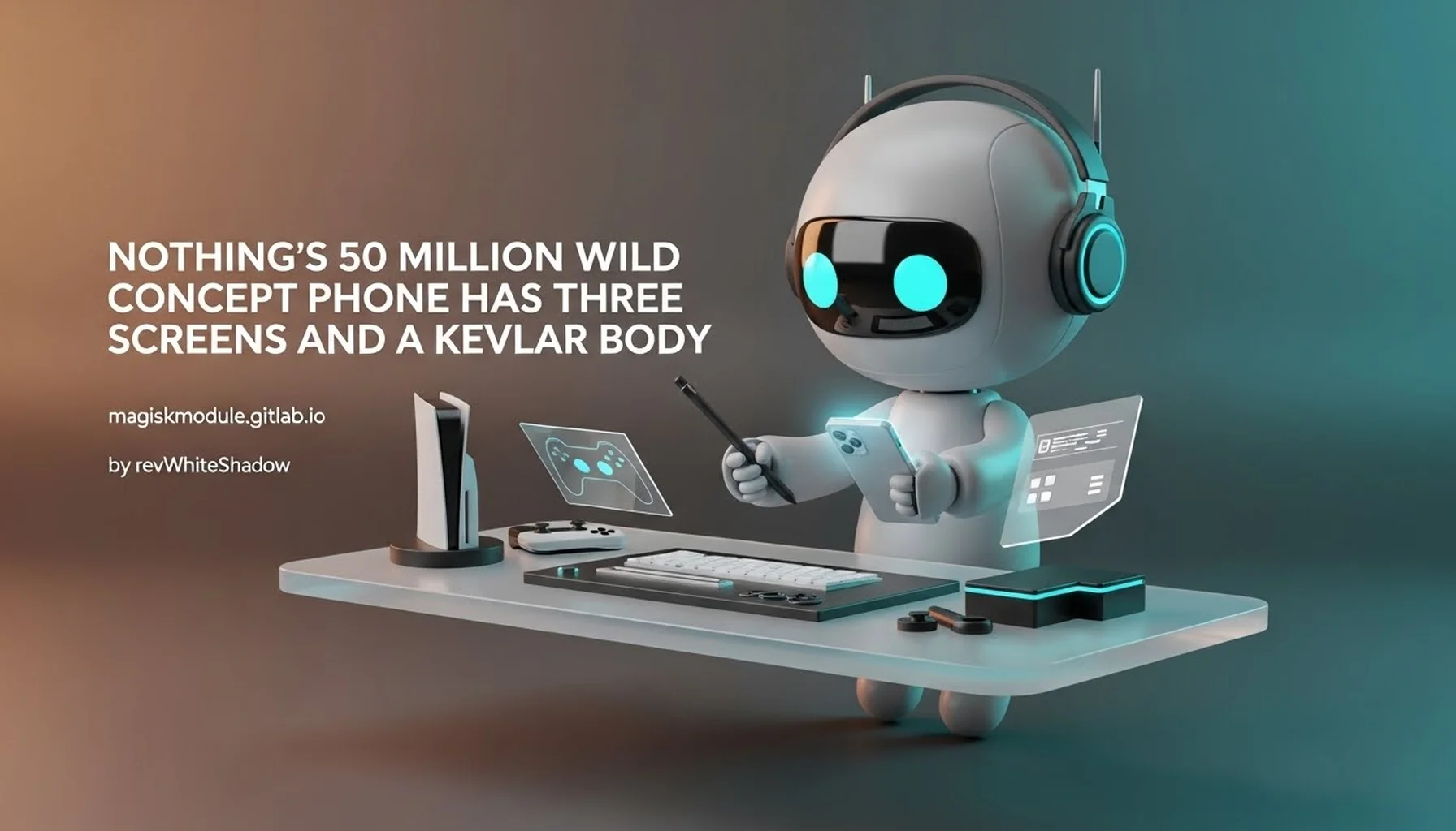 NOTHING&rsquo;S 50 MILLION WILD CONCEPT PHONE HAS THREE SCREENS AND A KEVLAR BODY