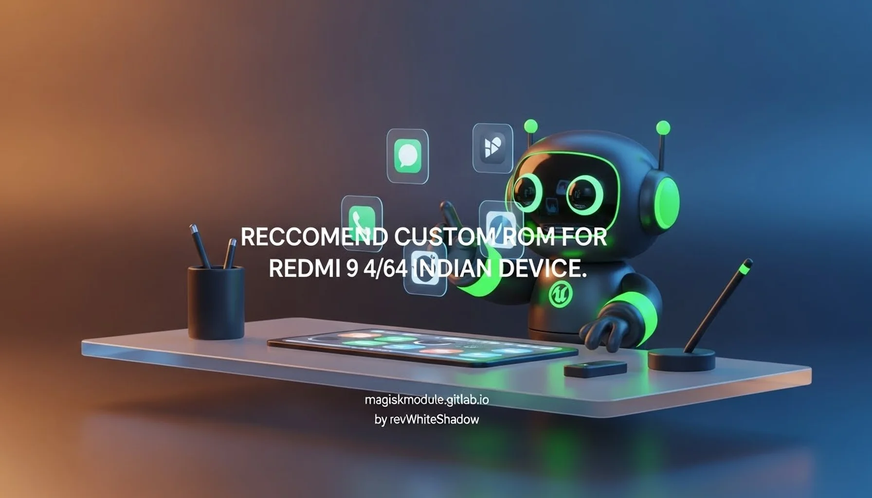 RECCOMEND CUSTOM ROM FOR REDMI 9 4/64 INDIAN DEVICE.