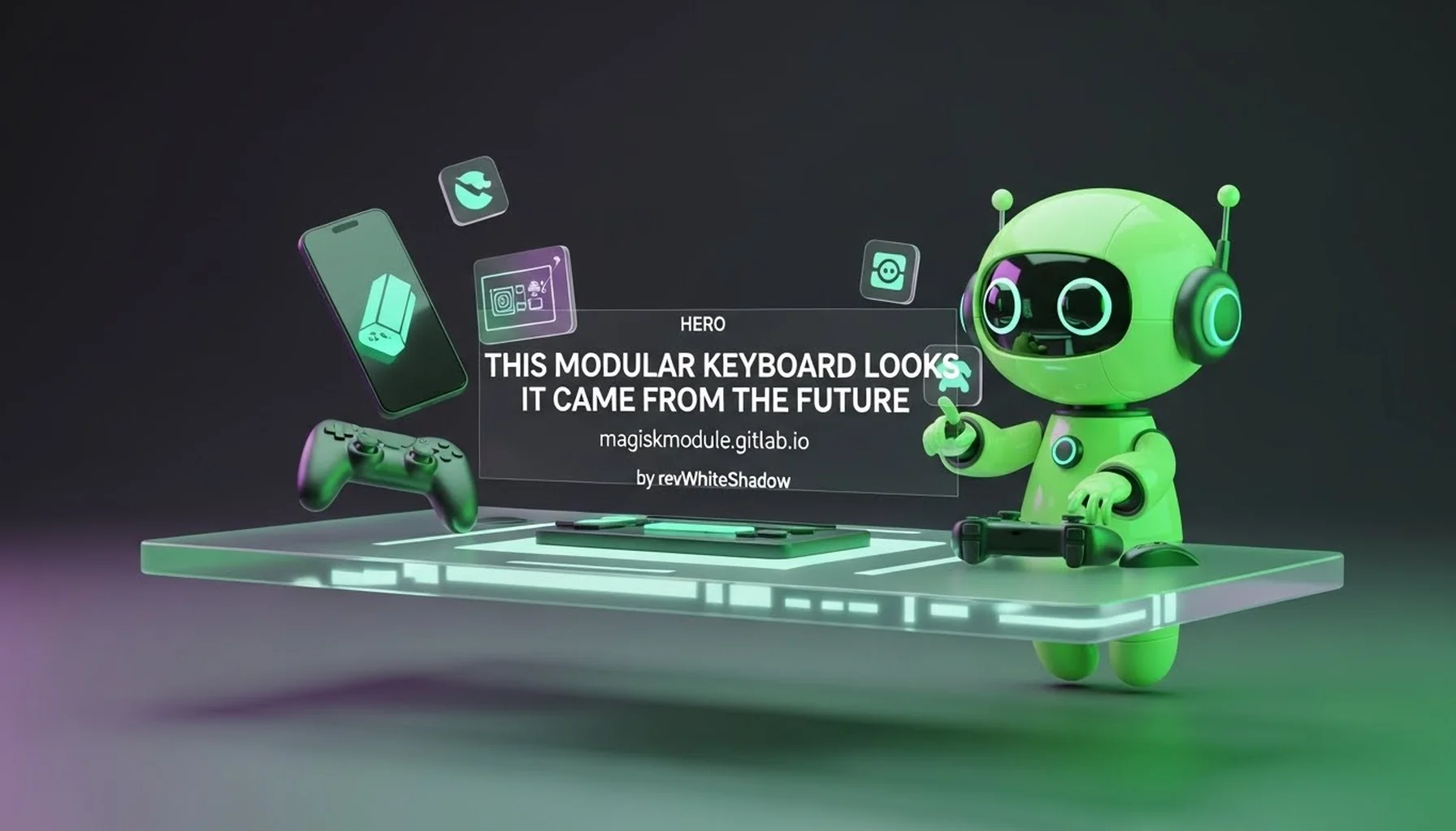 THIS MODULAR KEYBOARD LOOKS LIKE IT CAME FROM THE FUTURE