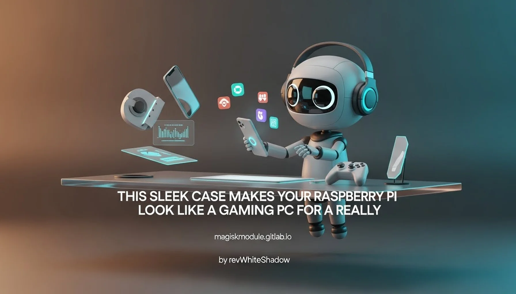 THIS SLEEK CASE MAKES YOUR RASPBERRY PI LOOK LIKE A GAMING PC FOR A REALLY