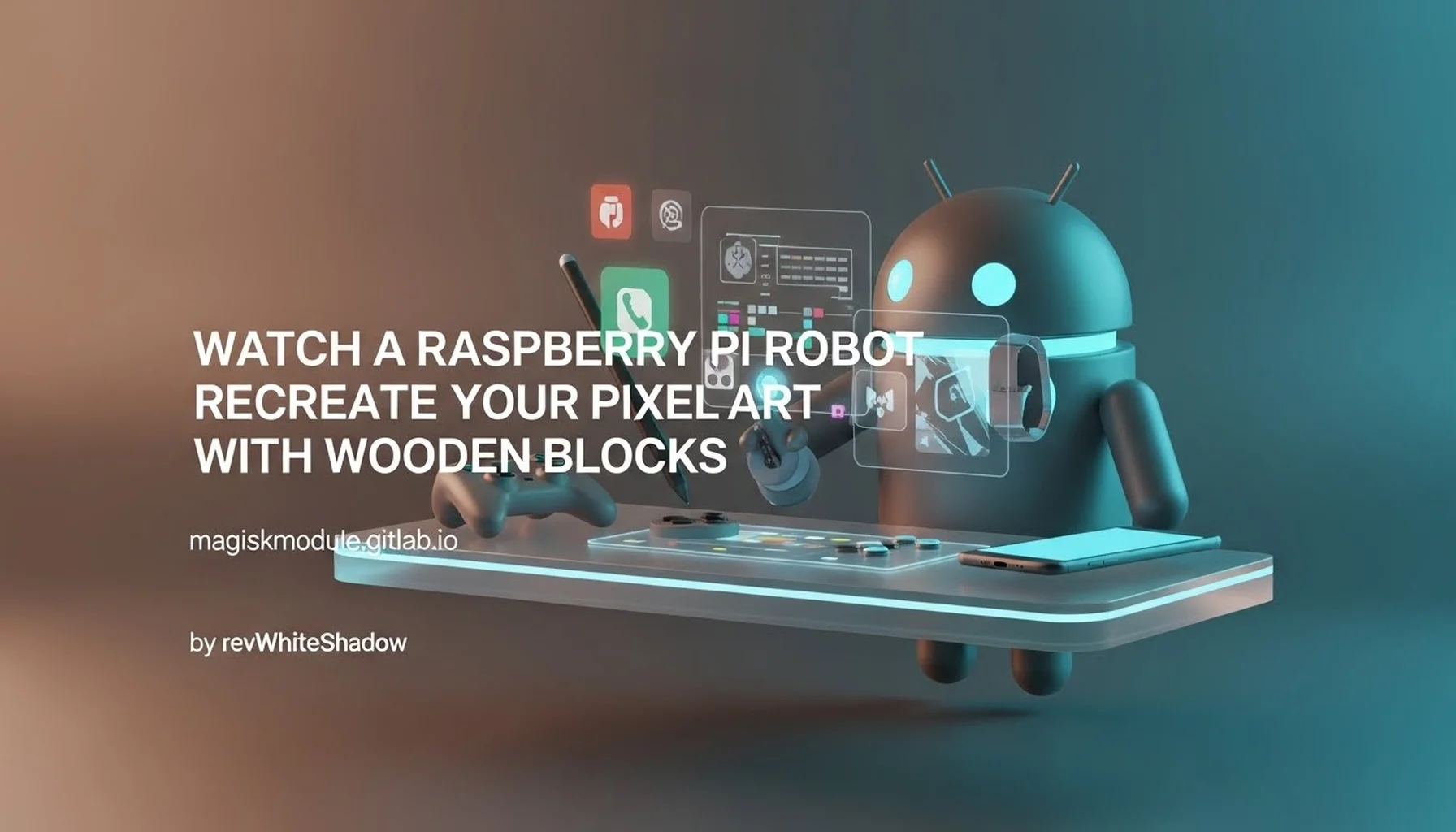 WATCH A RASPBERRY PI ROBOT RECREATE YOUR PIXEL ART WITH WOODEN BLOCKS