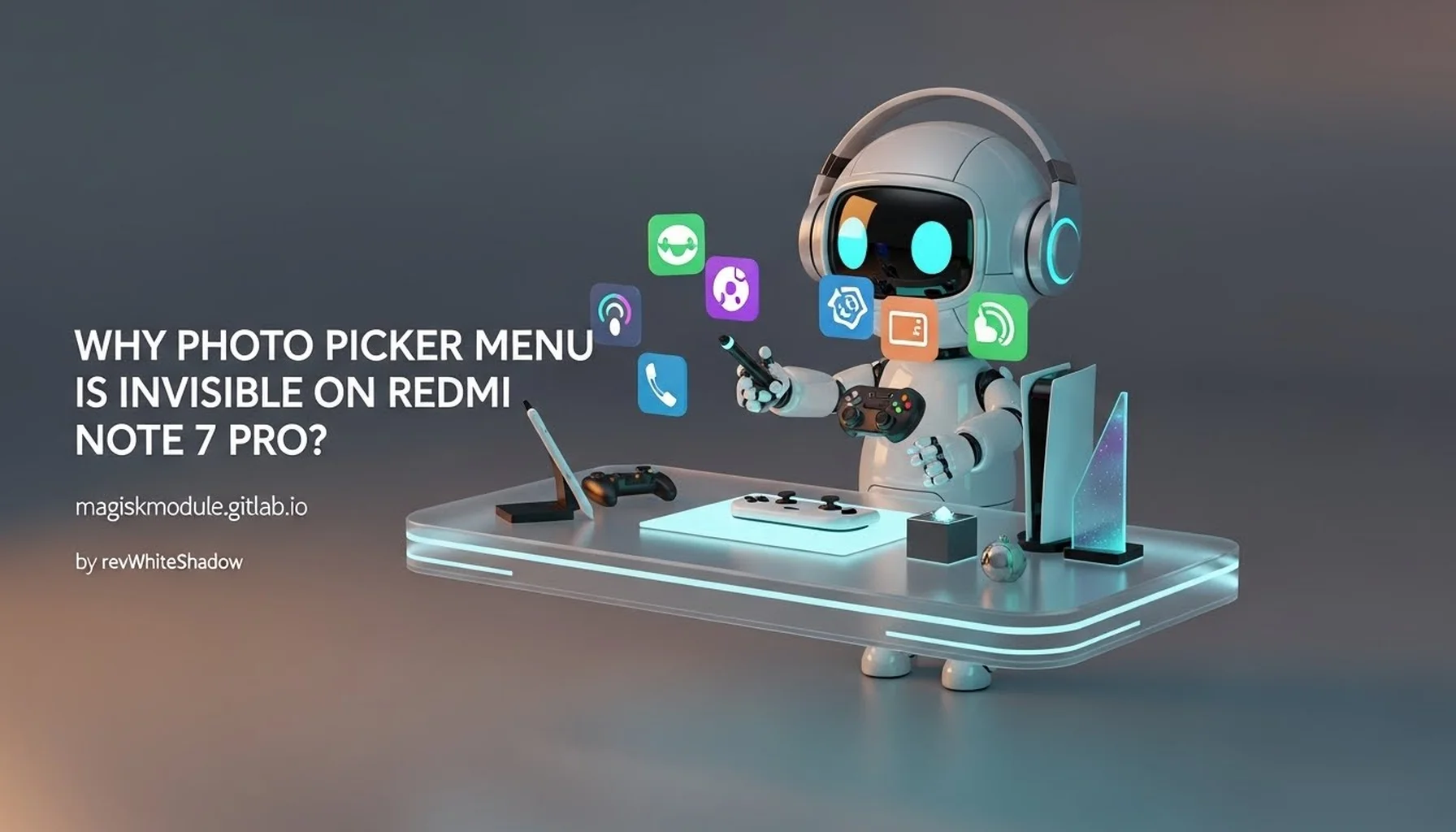 WHY PHOTO PICKER MENU IS INVISIBLE ON REDMI NOTE 7 PRO?
